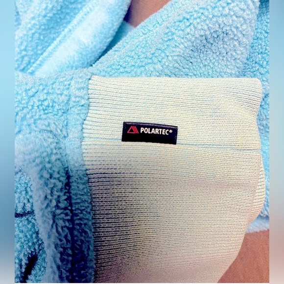 Supreme Polartec Fleece Hoodie Baby Blue Women’s Medium | Authentic SUPREME! - Picture 6 of 7